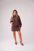 Connie Check Skirt In Prune