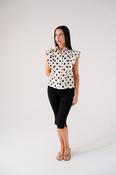 Cora Polka Dot Blouse In Monochrome image