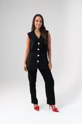 Love Laura Fitted Trousers In Black