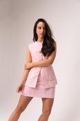 Love Laura Tweed Skirt In Pink