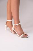 Sadie Heeled Sandal In White