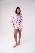 Love Laura Polka Dot Shorts In Pink image