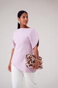 Love Laura Statement Sleeve Top In Lilac image