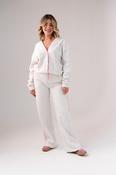 Love Laura Pink Trim Jacket In Grey