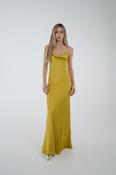 Pia Cowl Neck Maxi Dress In Lime image