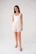 Elsa Lace Trim Shorts In Cream image