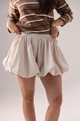 Iris Bubble Hem Skirt In Cream