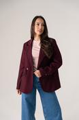 Love Laura Blazer In Burgundy