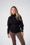 Love Laura Belted Leisure Jacket In Black image