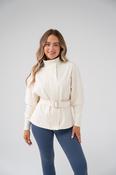 Love Laura Belted Leisure Jacket In Cream image