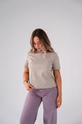 Love Laura Basic T-Shirt In Taupe