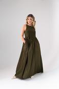 Maddie Sleeveless Dress In Khaki