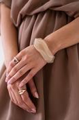 Olive Resin Bangle In Taupe image