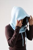 Polly Knit Hood In Sky Blue