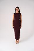Love Laura Statement Bow Dress In Mulberry image