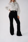 Love Laura High Rise Flare Jeans In Black image