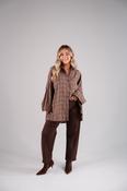 Elsa Check Shirt In Chocolate Mix image