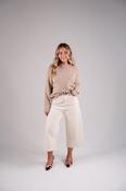 Kiera Culotte Jeans In Cream image