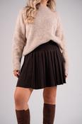 Elsa Pleated Skirt In Brown image