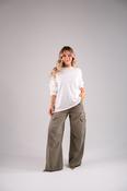 Kiera Oversized Long Sleeve T-Shirt In White image