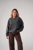 Kiera Round Neck Jumper In Grey
