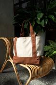 Love Laura Tote Bag In Tan image