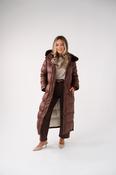 Love Laura Puffa Coat In Chocolate image
