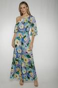 Kayla Floral Jumpsuit In Blue