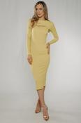 Lexi Crepe Cut Out Dress In Lime image