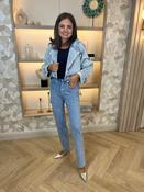 Summer Cropped Denim Trench In Light Wash