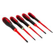 Bahco BE-9871SL ERGO Slim VDE Insulated Screwdriver Set, 5 Piece BE-9871SL