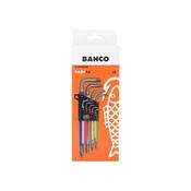 Bahco C1997LM/9P 9 Piece Metric Long Ball End Coloured Hexagon Allen Key Set 1.5 – 10mm