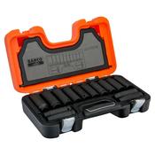 Bahco DD/S14 1/2" Drive Deep Impact Socket Set Metric Hex (14 Piece) image