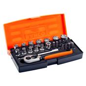 Bahco SBSL25 25 Piece Metric 1/4" Drive Socket Set image