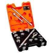 Bahco SLX17 17 Piece Metric 3/4" Drive Socket Set image