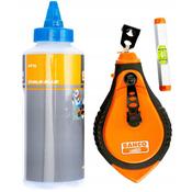 Bahco CL-1221-SET Blue Chalk, Chalk Line &amp; Line Level Set