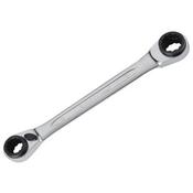 Bahco 16-19 mm Ratcheting Ring Wrench with Chrome Finish 230 mm