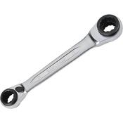 Bahco 21-27 mm Ratcheting Ring Wrench with Chrome Finish 275 mm