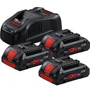 Bosch Bosch Battery Starter Set: 3 x GBA 4Ah ProCORE 18V Batteries + GAL 18V-40 Charger