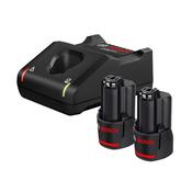 Bosch GBA 12V 2x2Ah CoolPack + GAL12V-40 Li-Ion Charger Starter Set