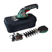Bosch Green ISIO 3.6V Shrub &amp; Grass Cordless Shear Set In Carry Case image