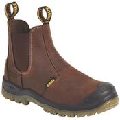Nitrogen Water-Resistant Steel Toe Cap Safety Dealer Boots - Brown