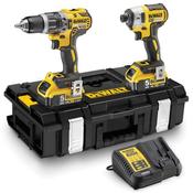 DCK266P2 Combi Drill &amp; Impact Driver XR 18V Brushless Kit (2x5Ah)
