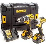 DCK266M2T 18V Brushless Combi Drill &amp; Impact Driver In TStak (2x4Ah)