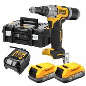 DCF414E2T 18V XR 1/4'' (6.3mm) Brushless Riveter (2x1.7Ah Powerstack Batteries)