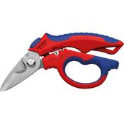 Knipex 95 05 20 SB Angled Electricians Scissors / Shears 160mm image
