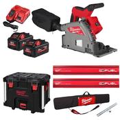 Milwaukee M18FPS55-552P Fuel 55mm Plunge Saw &amp; Rail Kit (2x5.5Ah)