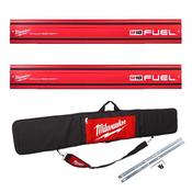 Milwaukee Guide Rail Kit 2 x 1400mm Rails, Bag and joining bars