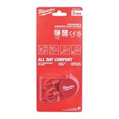Milwaukee Reusable Ear Plugs Corded - 3pc