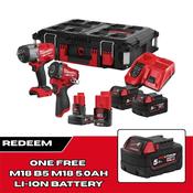 M18FPP2AQ2-564P M18 &amp; M12 Brushless Impact Wrench Twin Kit